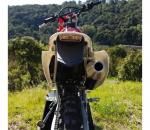 Paralama Traseiro CRF 250F Com Rabeta Led AMX - Preto