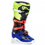 Bota Alpinestars Tech 5 Amarela / Azul / Vermelha / Preta