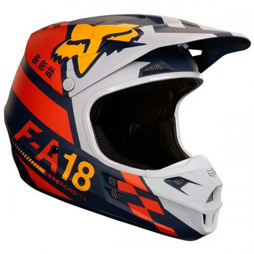 Capacete Fox V1 Sayak Laranja