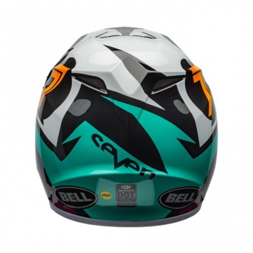 Capacete MX-9 Mips Seven Ignite Gloss Black Aqua Bell