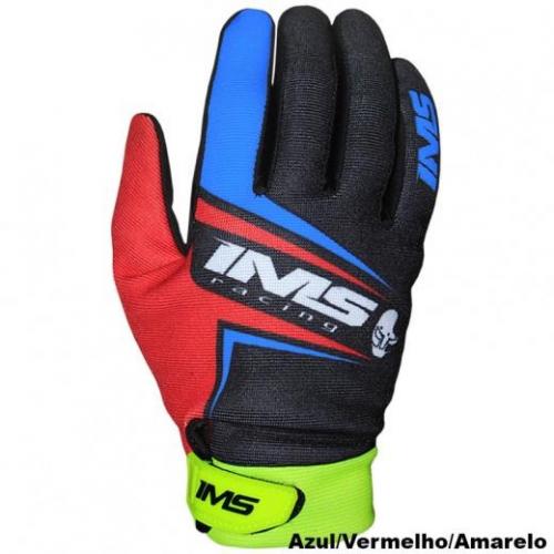 Luva IMS Flex Azul/Vermelho/Amarelo Fluor