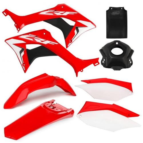 Kit Plástico CRF 250F 2019 AMX Vermelho Branco