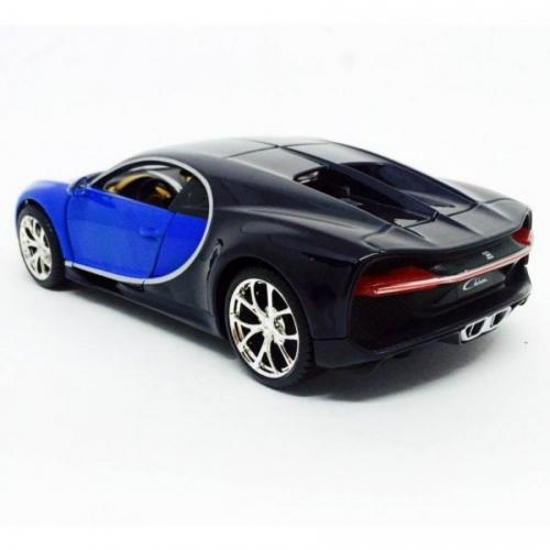 Miniatura Carro Bugatti Chiron Special Edition Azul/Preto 1:24 - Maisto