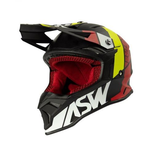 Capacete ASW FUSION 2.0 SEECKER Preto/Vermelho