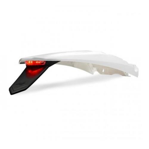 Paralama Traseiro CRF 250F Com Rabeta Led AMX - Branco