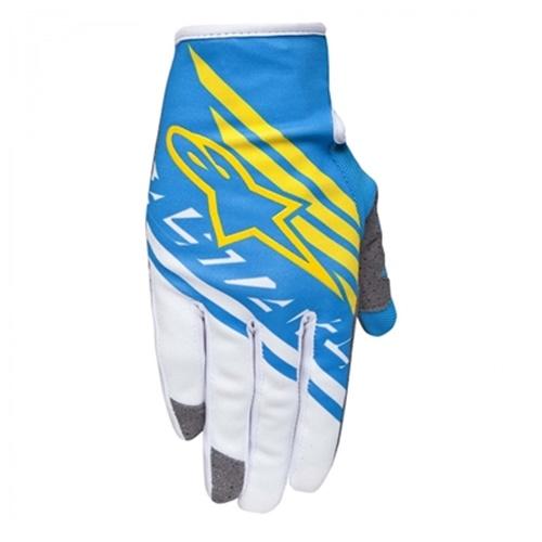 Luva Alpinestars Supermatic Azul Branco