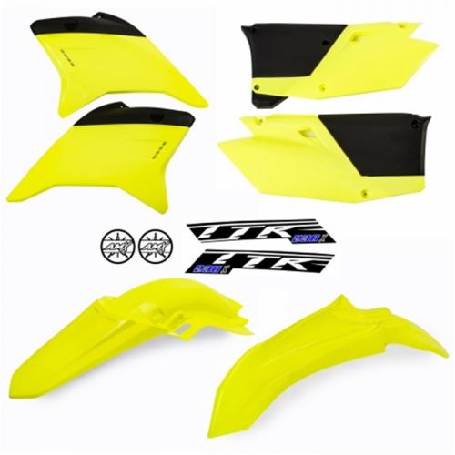 Kit Plástico AMX TTR 230 Amarelo Neon Sólido