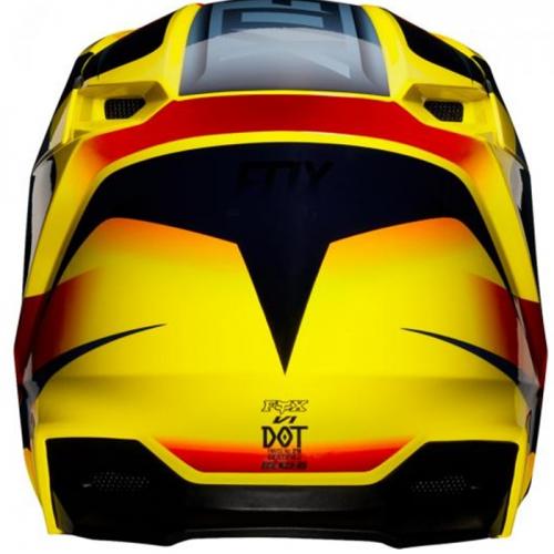 Capacete Fox V1 MVRS Motif Amarelo